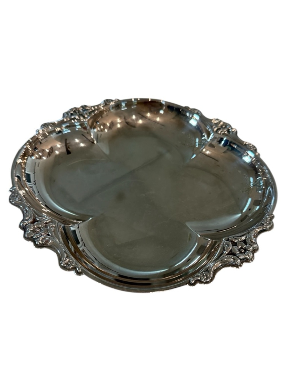 Silver Serving Tray Vintage International Silver Empress Silver Plate Condiment
